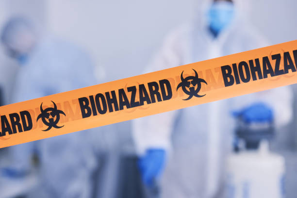 Professional Biohazard Cleanup technician working in Islandia, NY